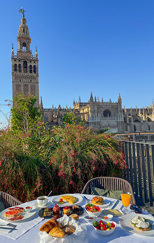 EME Cathedral Mercer, Breakfast on Private Terrace View